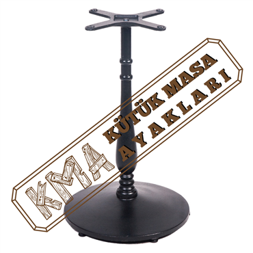 Döküm Yuvarlak Konik Masa Ayağı